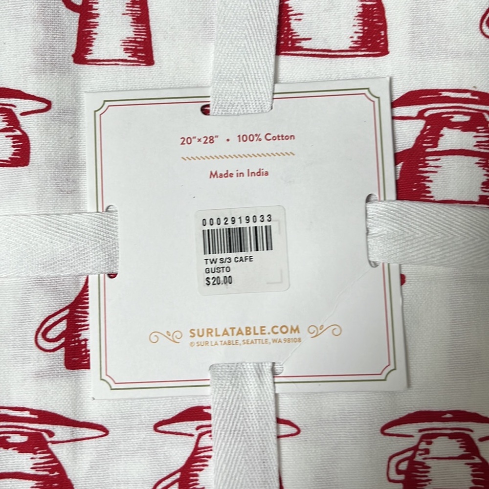 NWT  6 Sur La Table KitchenTowels. Set of 6 Towels! - Picture 2 of 5